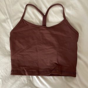 Mauve pink sports bra top